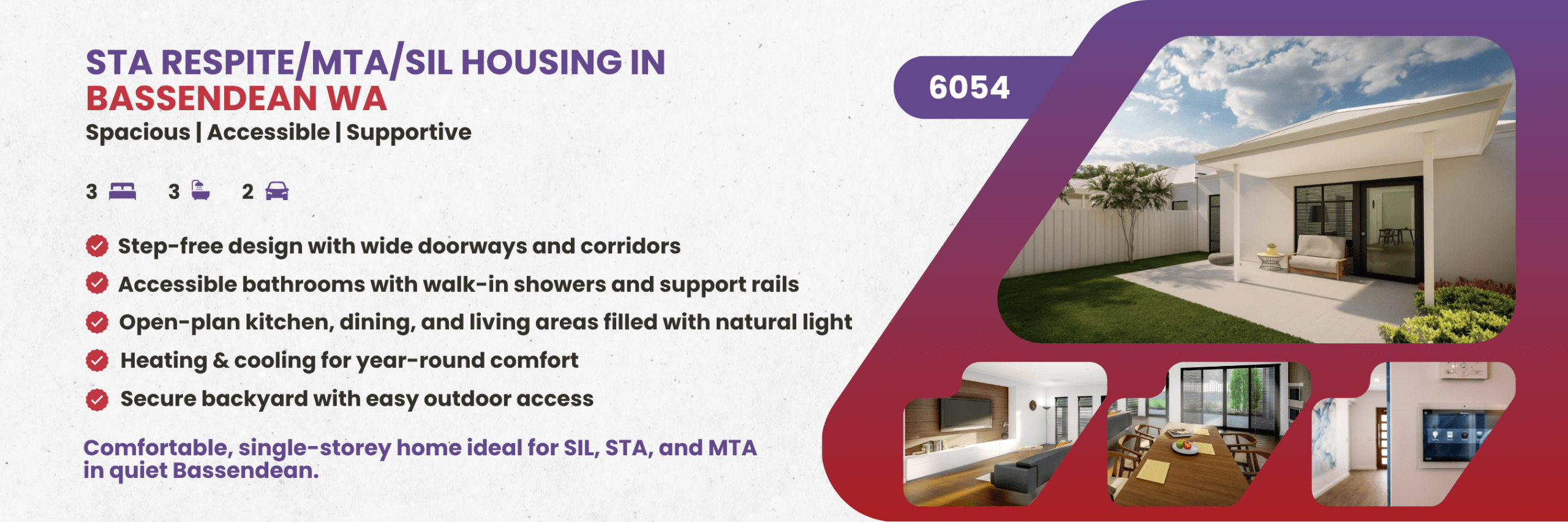 STA Respite/MTA/SIL Housing in Bassendean WA