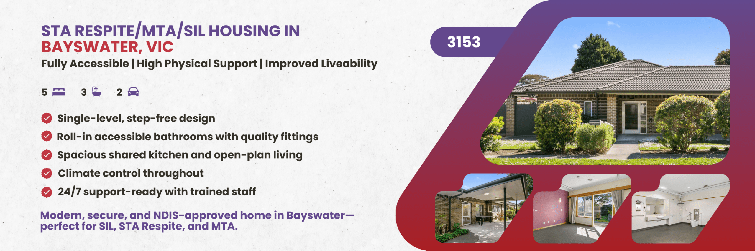 STA Respite/MTA/SIL Housing in Bayswater, VIC