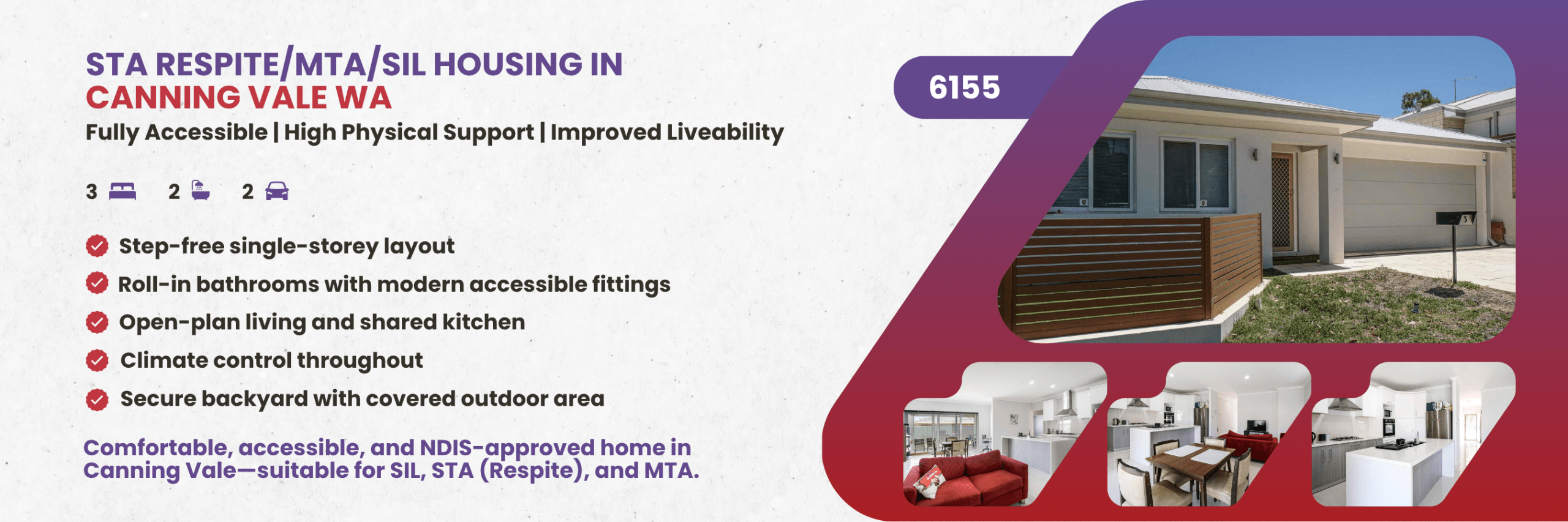 STA Respite/MTA/SIL Housing in Canning Vale WA