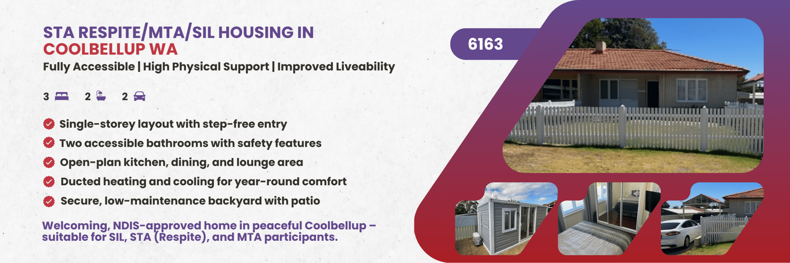 STA Respite/MTA/SIL Housing in Coolbellup WA