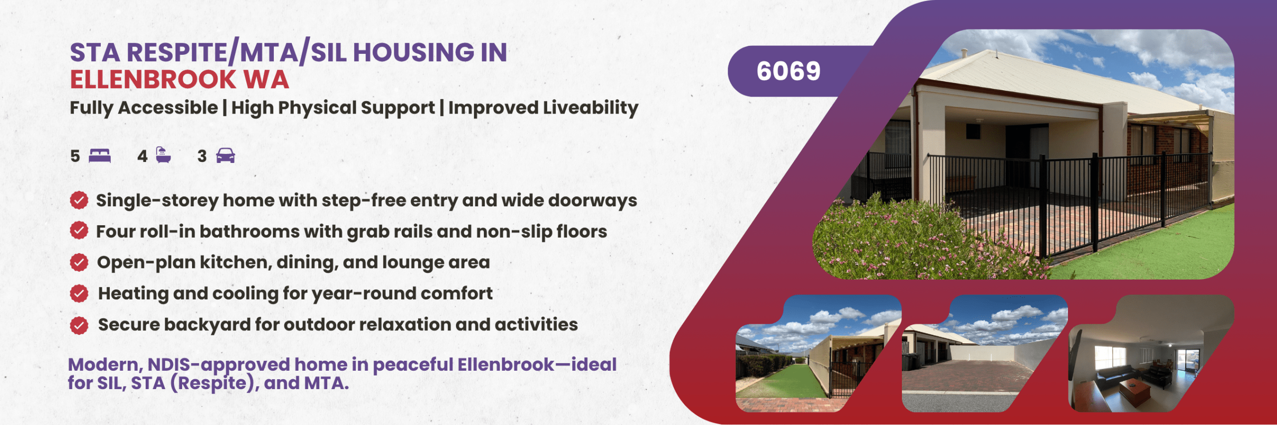 STA Respite/MTA/SIL Housing in Ellenbrook WA