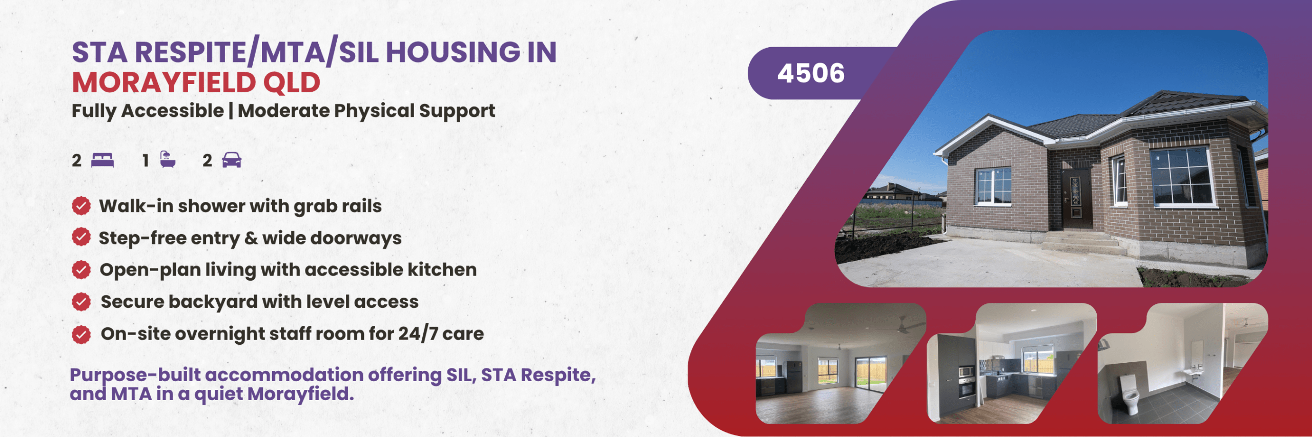 STA Respite/MTA/SIL Housing in Morayfield QLD