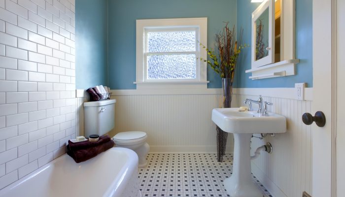 Green blue antique Luxury bathroom in an old house in Tacoma, WA; Shutterstock ID 71616208; purchase_order: -; job: -; client: -; other: -